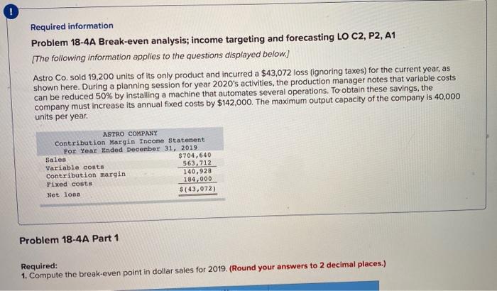 sales for 2019. (Round your answers to 2 decimal places.) Contribution Margin