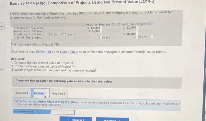 Products, Limited, of Perth, Australia, has $12,000 to invest. The company is