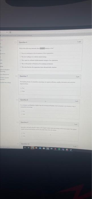 Question 5 Othe Question 0% O Qui O