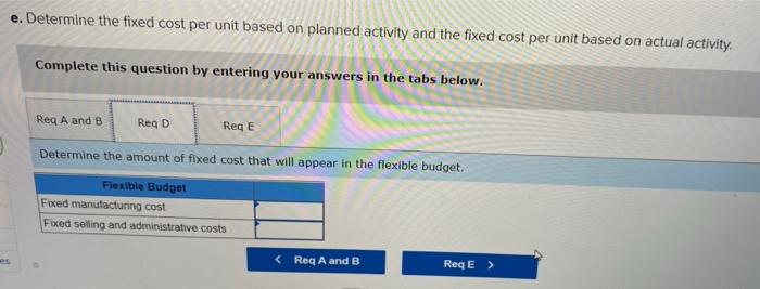 Sales price Variable manufacturing cost Fixed manufacturing cost Fixed selling and administrative