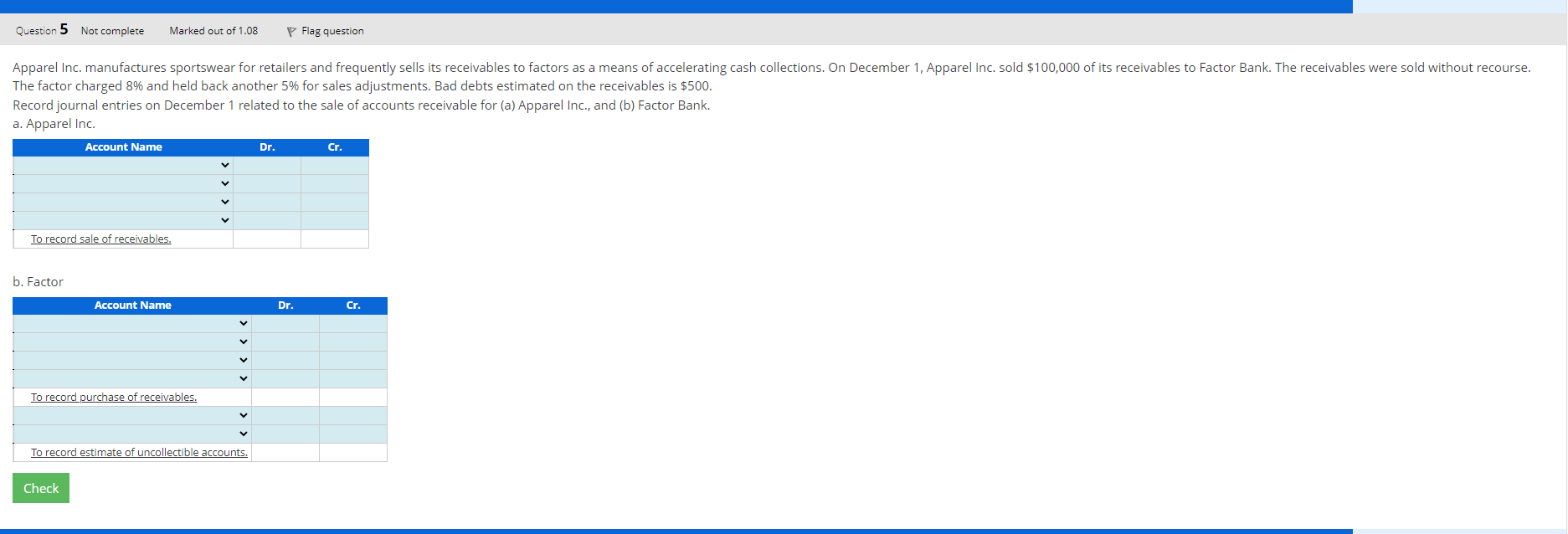 note payable was executed by Sterling Inc. and sent to Miami Finance