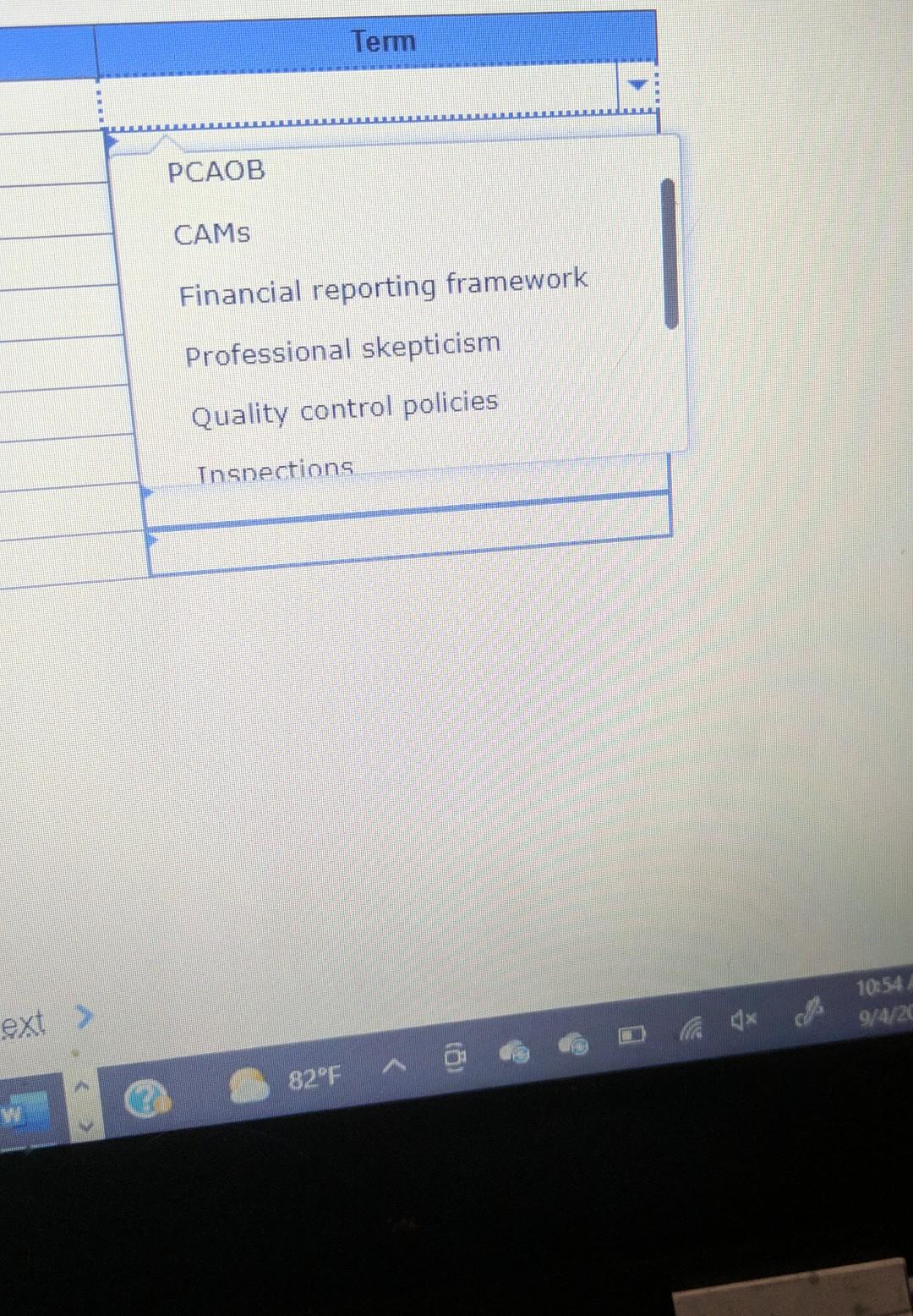 used more than once. Descriptions 1. Questioning mind 2. The subject of