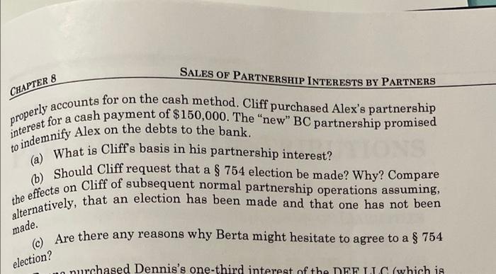 method. The assets of the AB 1. Alex and Berta are equal