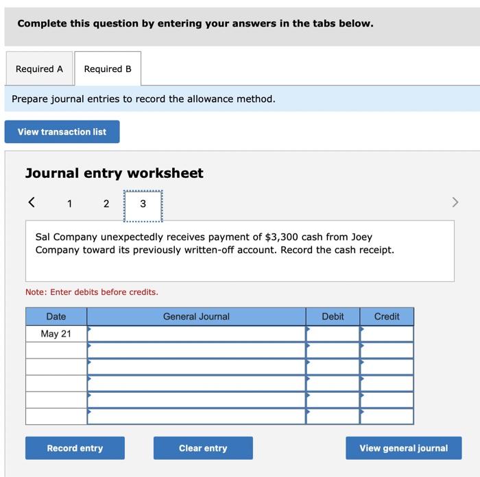 debt. Complete this question by entering your answers in the tabs below.