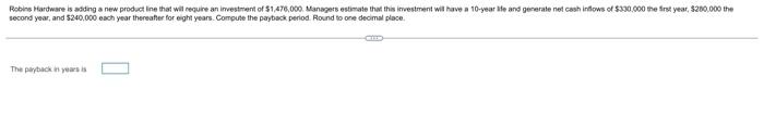 Robins Hardware is adding a new product line that will require an