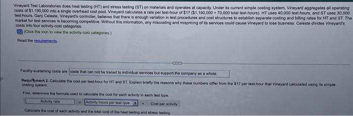 Vineyard Test Laboratories does heat testing (HT) and stress testing (ST) on