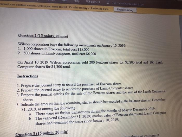Help PDFelement mternet can contain viruses. Unless you need to edit, it's