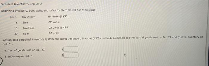 units 15 Purchase 41 units $28 24 units 24 Sale Assuming a