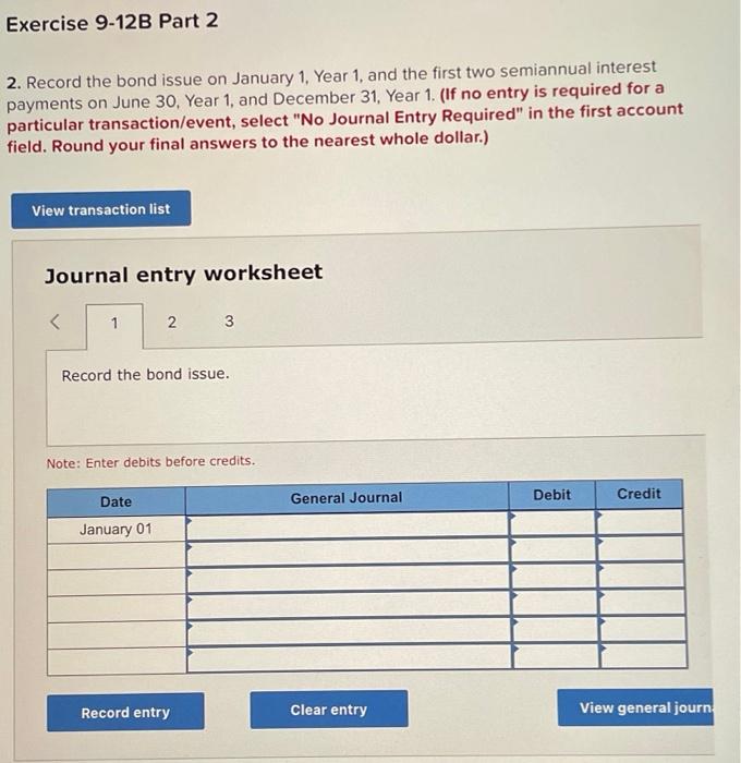 semiannual interest (LO9-5) [The following information applies to the questions displayed below.]