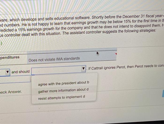 the company president, asks Perot how things look for the year-end numbers.