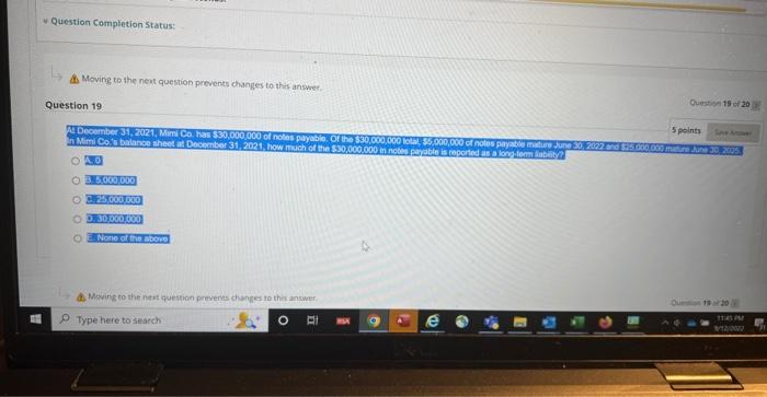 Question Completion Status: Moving to the next question prevents changes to this