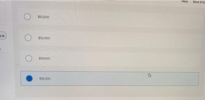 who is 41 years old and not blind is: Multiple Choice $13,600.
