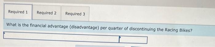 The Regal Cycle Company manufactures three types of bicycles-a dirt bike, a