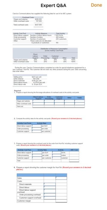 Ady Cat Pl Expert Q&A During the year. Candice Communications competed an