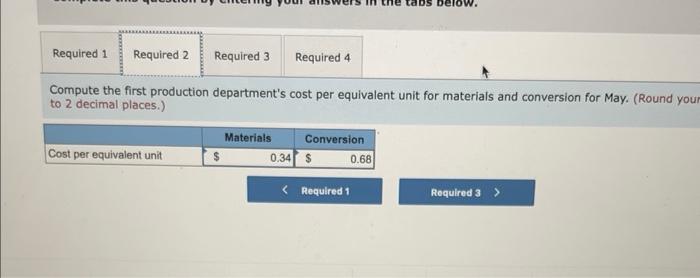 departments. All of the material that is used in the first production