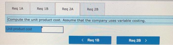 $869. Selected data for the company's operations last year follow. Units in
