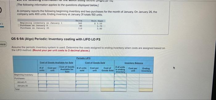 (8-10) [The following information applies to the questions displayed below) A company