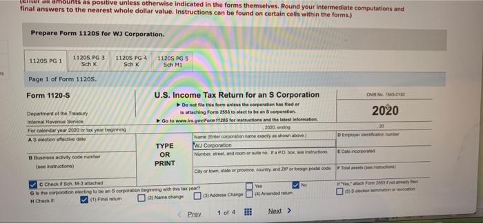 Johnson are 60% and 40% shareholders, respectively, in WJ Corporation, a Subchapter