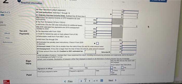 total, to its shareholders. Complete page 1, Schedule K, and Schedule M-1