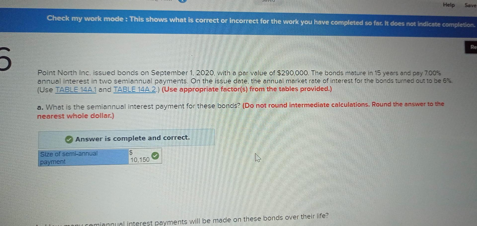 Help Save Check my work mode: This shows what is correct or