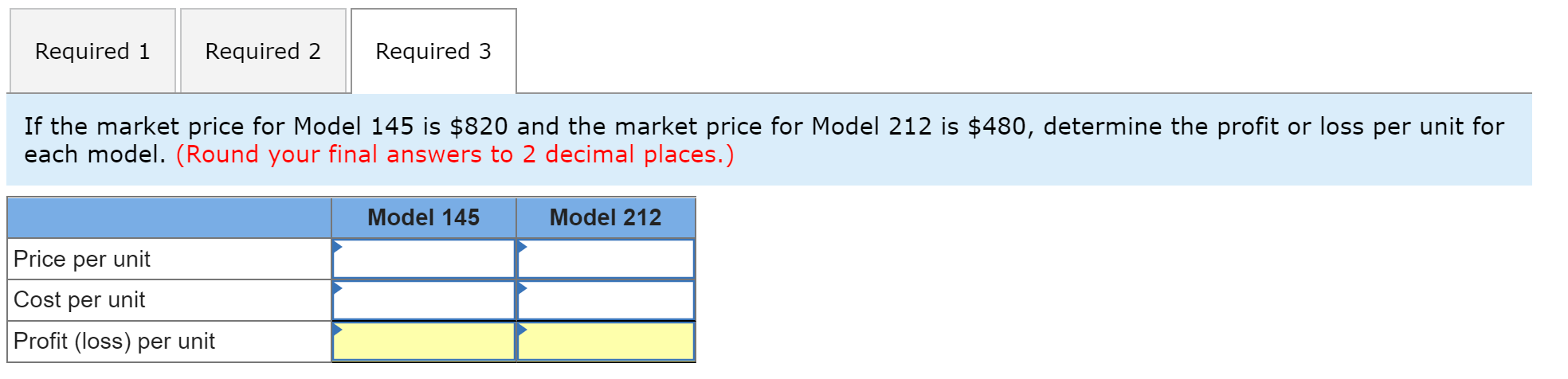 activities, costs, and drivers associated with these two manufacturing processes and the