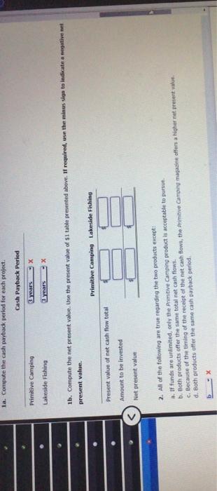 each product are as follows: Year Primitive Camping Lakeside Fishing Total 1