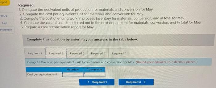 to completion. Information on work in the first department. Cooking, is given