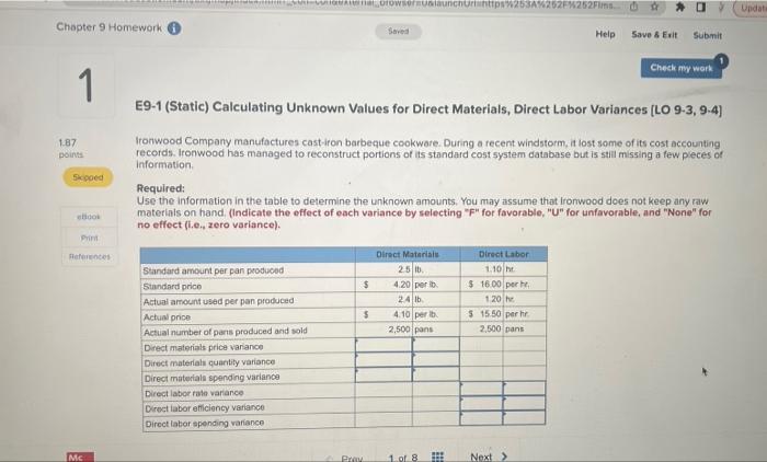 Chapter 9 Homework 1 AL-VOIGNANTHatorowsernusiaunchUrthttps%253A%252F%252Flms Saved Update Help Save & Exit Submit
