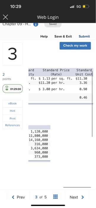 to use with rolling office chairs. Its standard cost information for last