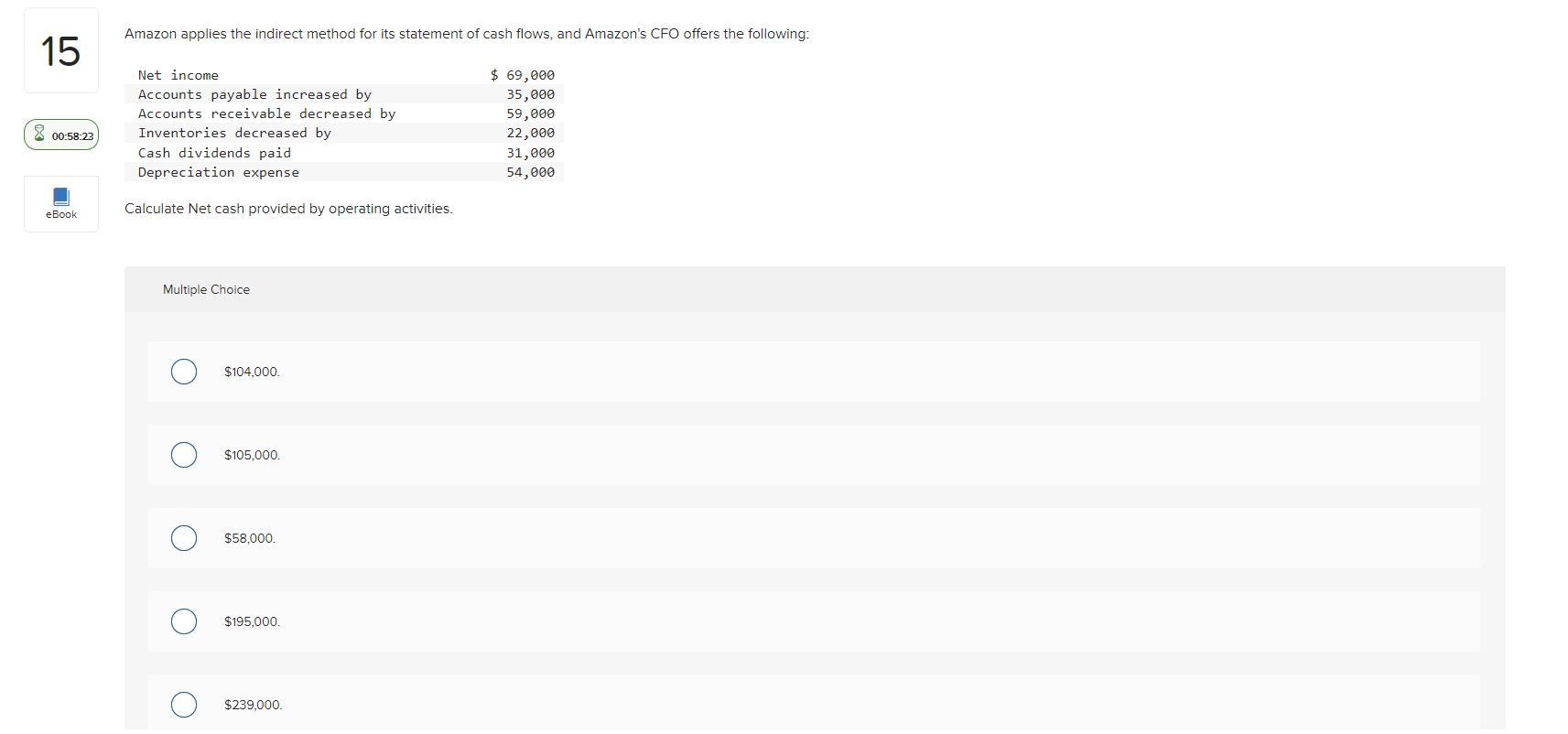 15 00:58:23 eBook Amazon applies the indirect method for its statement of