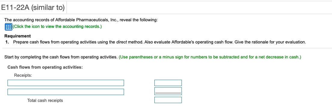 in current assets other than cash Payment of dividends Collection of accounts