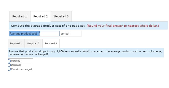 The Dorilane Company produces a set of wood patio furniture consisting of