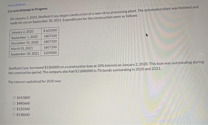 View Policies Current Attempt in Progress On January 2, 2020, Sheffield Corp.