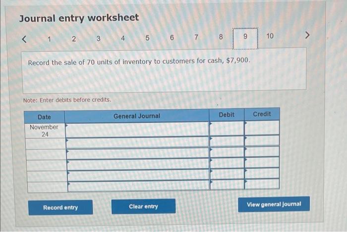 November 2 purchase and receive credit. November 11 Pay Toad Inc. in