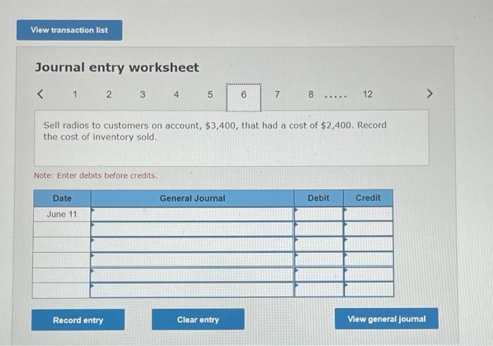 to the June 2 purchase from Radio World, $240. June 8 Return