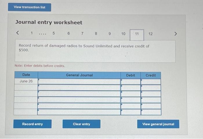 Unlimited for $3,000, terns 3/10, n/30. June 23 Sell radios to customers