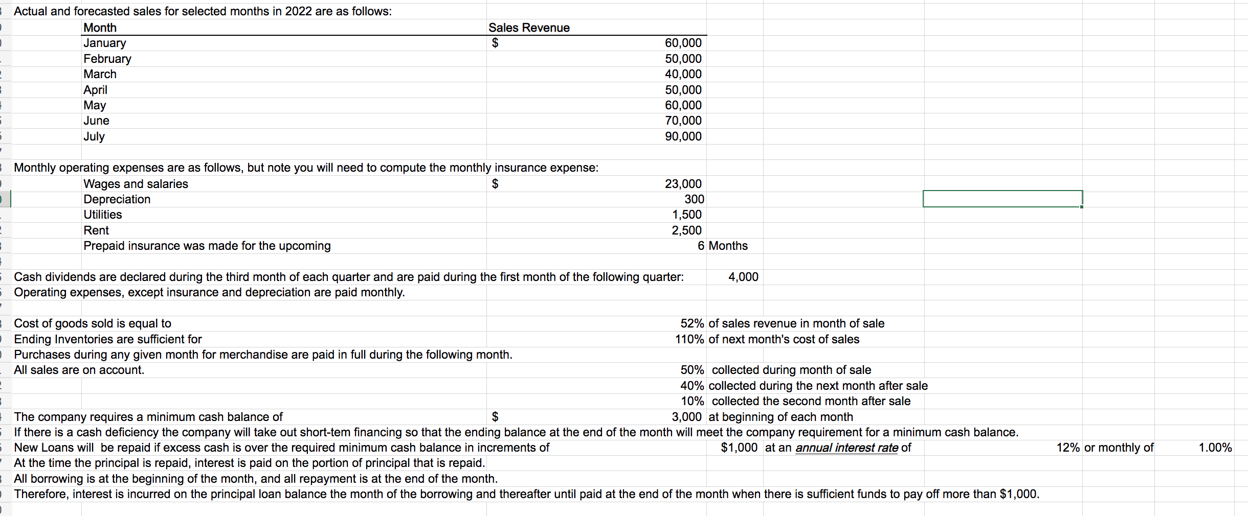 on the Part1 BudgetSolution worksheet that you should use to complete the