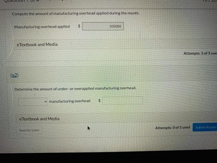 predetermined overhead rate is 129% of direct labor cost. During the month,