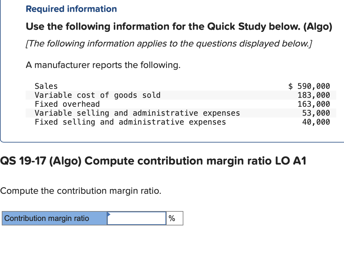 [The following information applies to the questions displayed below.] A manufacturer reports
