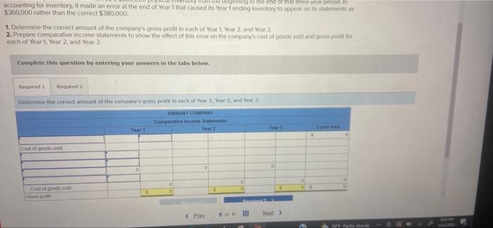 Company had $1,080,000 of sales in each of Year 1, Year 2,