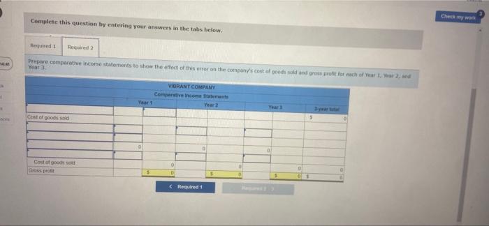 and Year 3, and it purchased merchandise costing $590,000 in each of