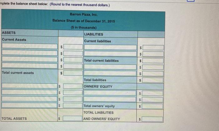 receivable: $34,816 Common stock: $119,816 Cash: $8,340 Short-term debt: $166 Inventory: $23,410