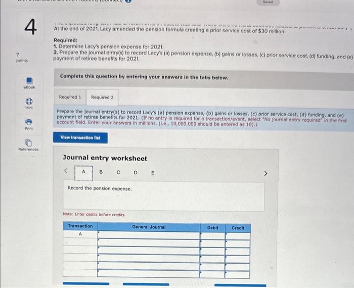 has a noncontributory, defined benefit pension plan. At December 31, 2021, Lacy