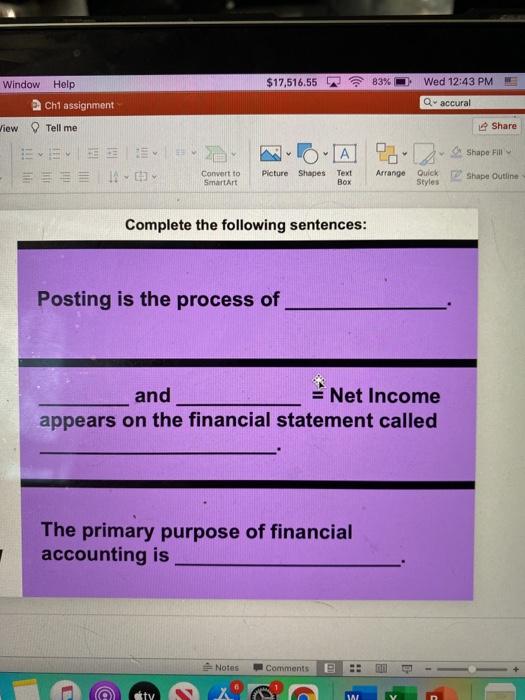 Shapes Text Arrange Quick Shape Outl Box Styles Complete the following sentences:
