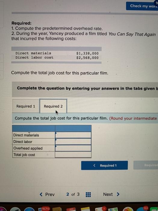 direct materials consist of items such as costumes and props. Its direct