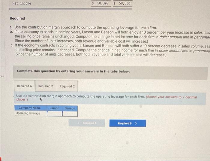 a venture capitalist facing two alternative investment opportunities. He intends to invest