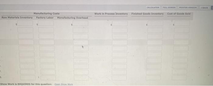 had the following transactions during its first month of operations: Purchased raw