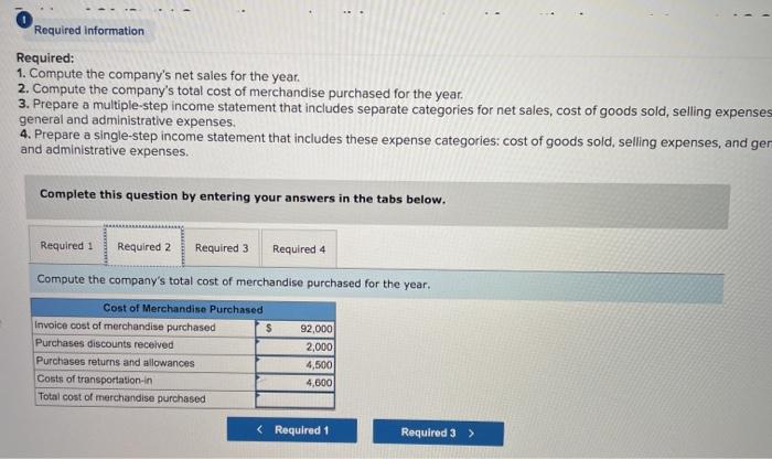 follows. It categorizes the following accounts as selling expenses: sales salaries expense,