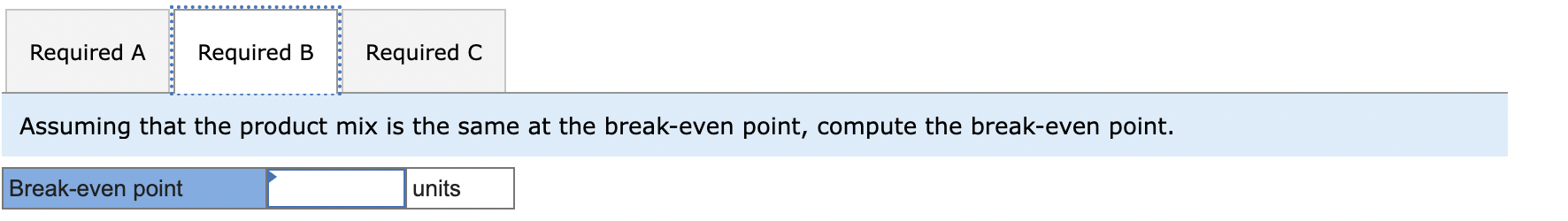profits for the expected sales volumes? Anticipated profit