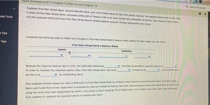 Rudy Tools Tips Tips pia Homework #11: Chapter 13 (Part 2) and